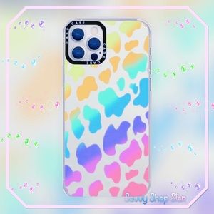NEW iPhone 12- 12 Pro Colorful Paint Cow Case